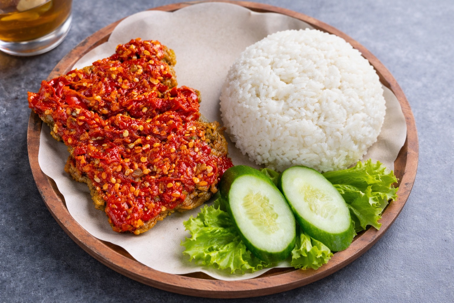 Ayam Penyet Cabe Ijo