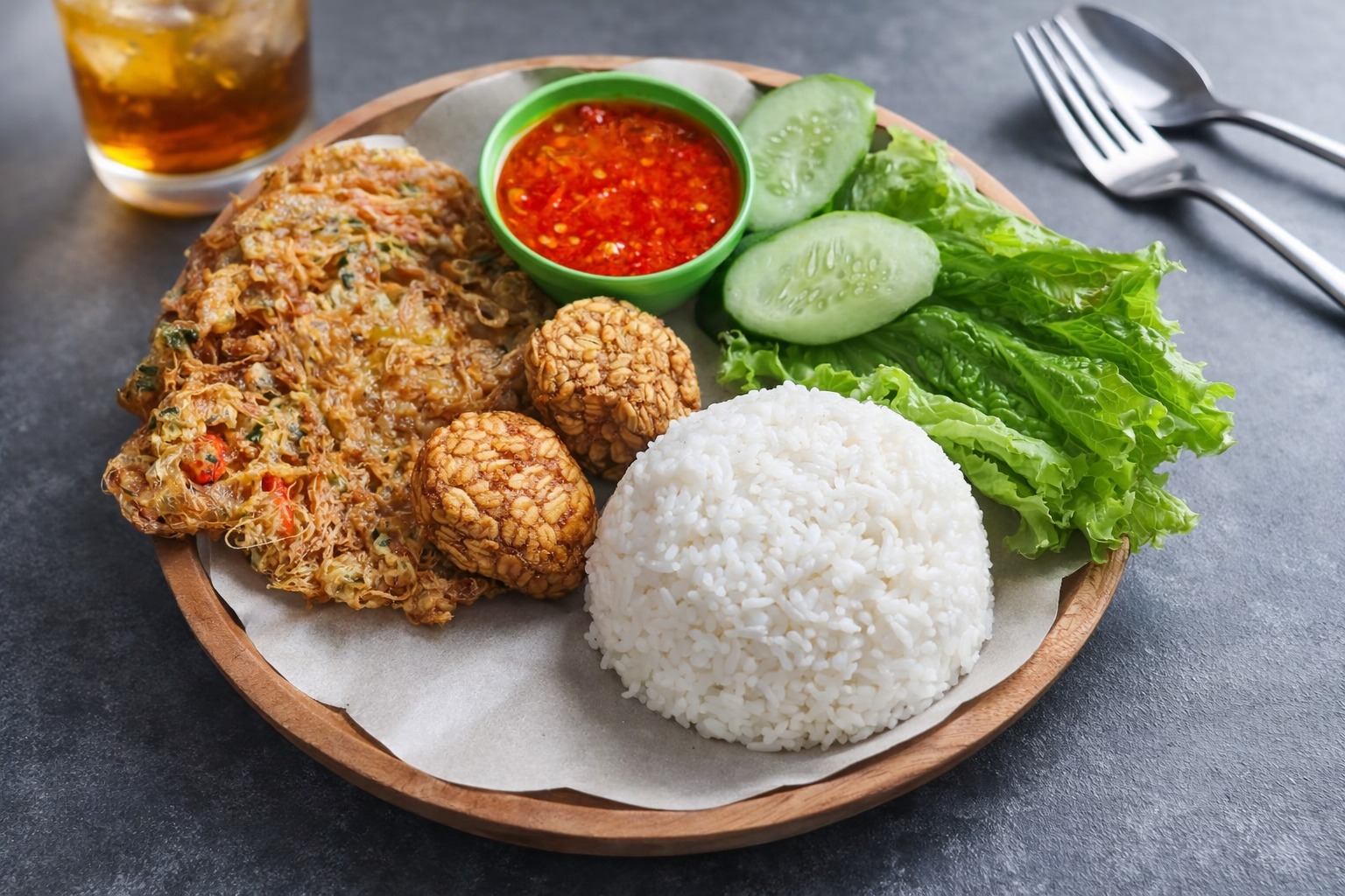 Telor Tempe Penyet